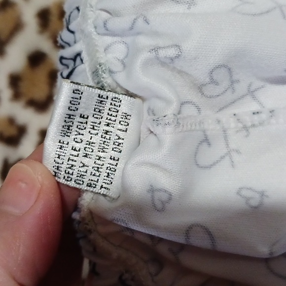 FINAL Price before donated. Fashion Bug Sleepwear B & W Hearts 2pc Pjs Sz M - Picture 13 of 15